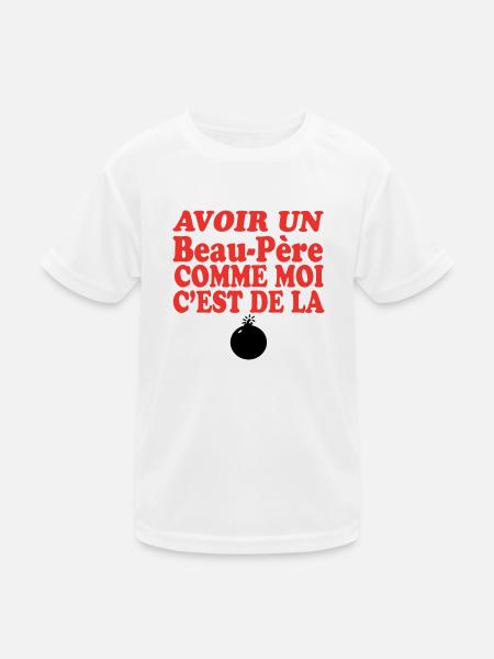 Schwiegervater DER BOMBE - Kinder Funktions-T-Shirt - Weiß - Vorne