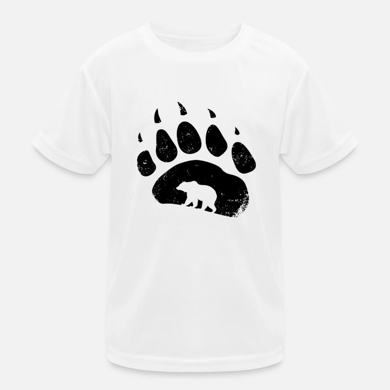 Empreinte de l’empreinte de l’ours Empreinte de l’empreinte de l’ours T-shirt sport Enfant