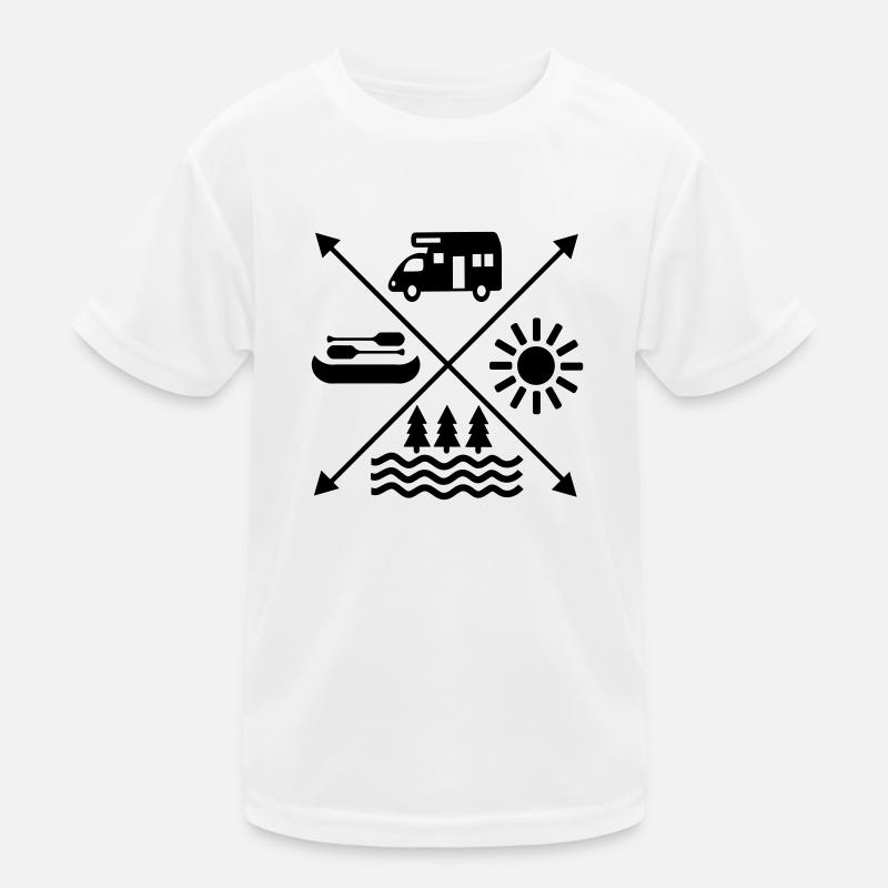 Camping Kinder Funktions-T-Shirt