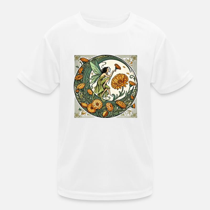 Ringelblume Fee Kinder Funktions-T-Shirt