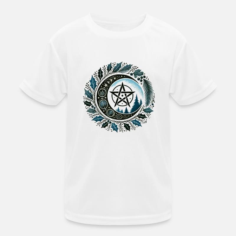 Yule Pentacle Kids Functional T-Shirt