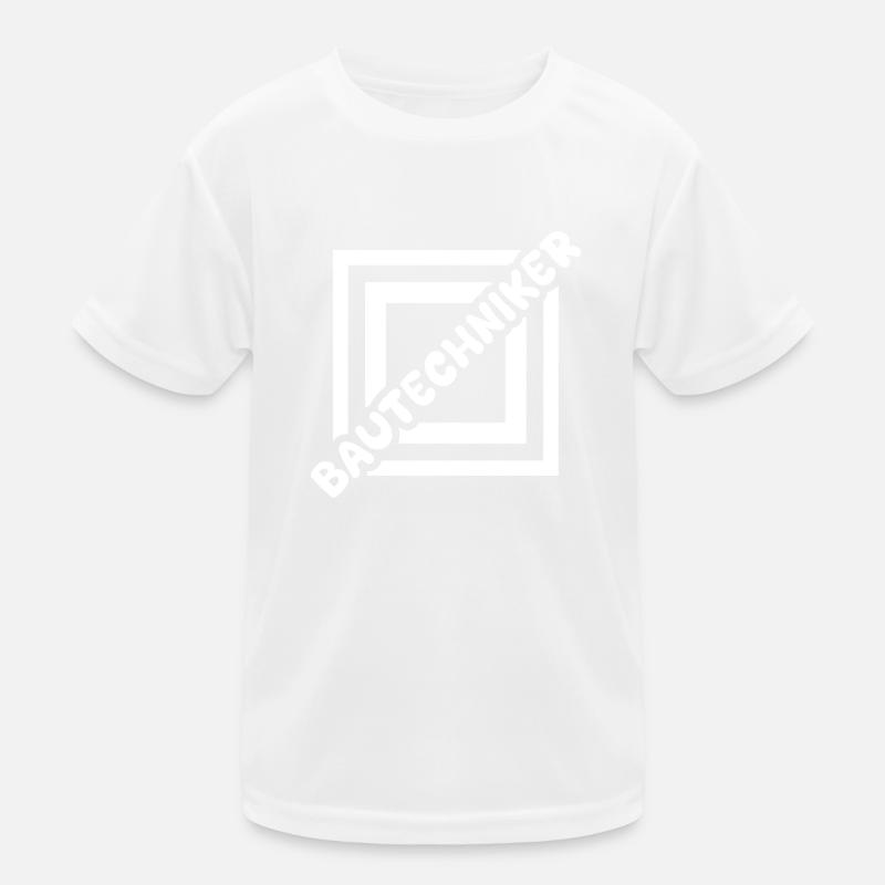 Construction technician as a job Kids Functional T-Shirt