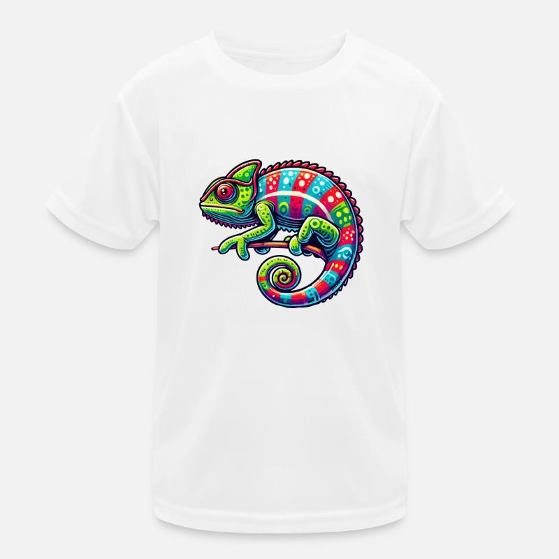 Chamäleon Kinder Funktions-T-Shirt