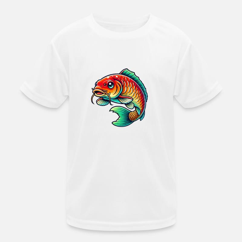 Fisch Karpfen Kinder Funktions-T-Shirt