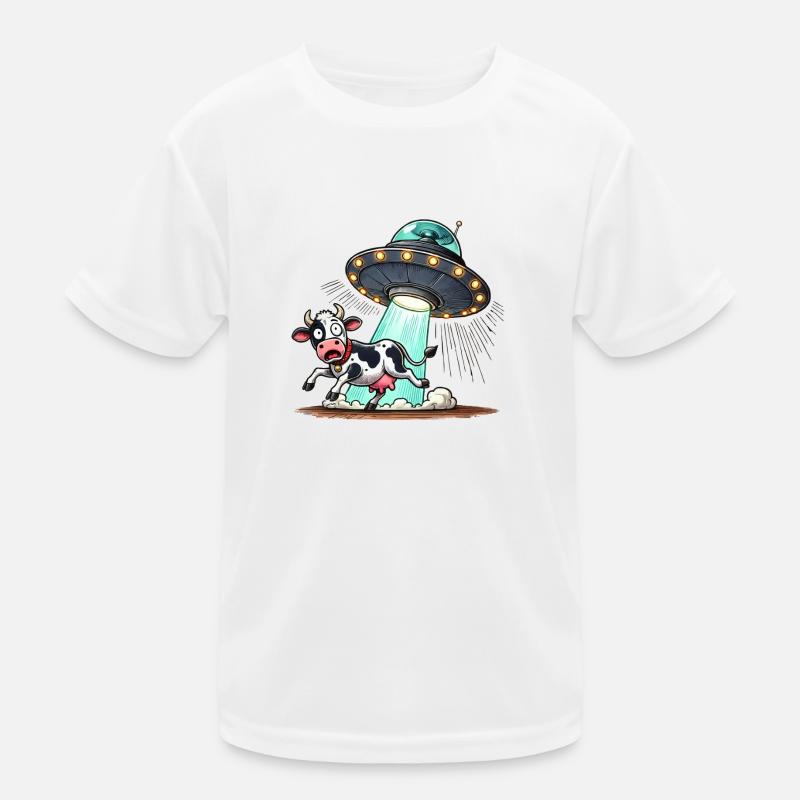 ufo kuh Kinder Funktions-T-Shirt