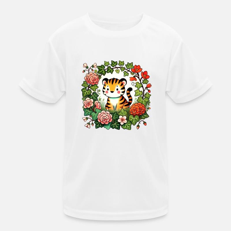 Tigre mignon T-shirt sport Enfant