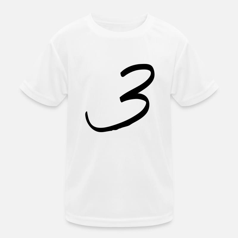 zahl_dani_3 Kinder Funktions-T-Shirt