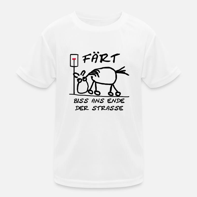 Färt Biss ans Ende der St Kinder Funktions-T-Shirt