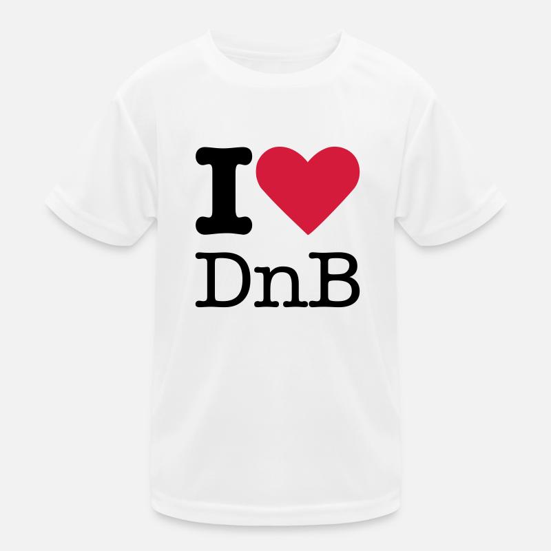 I Love DnB Kinder Funktions-T-Shirt