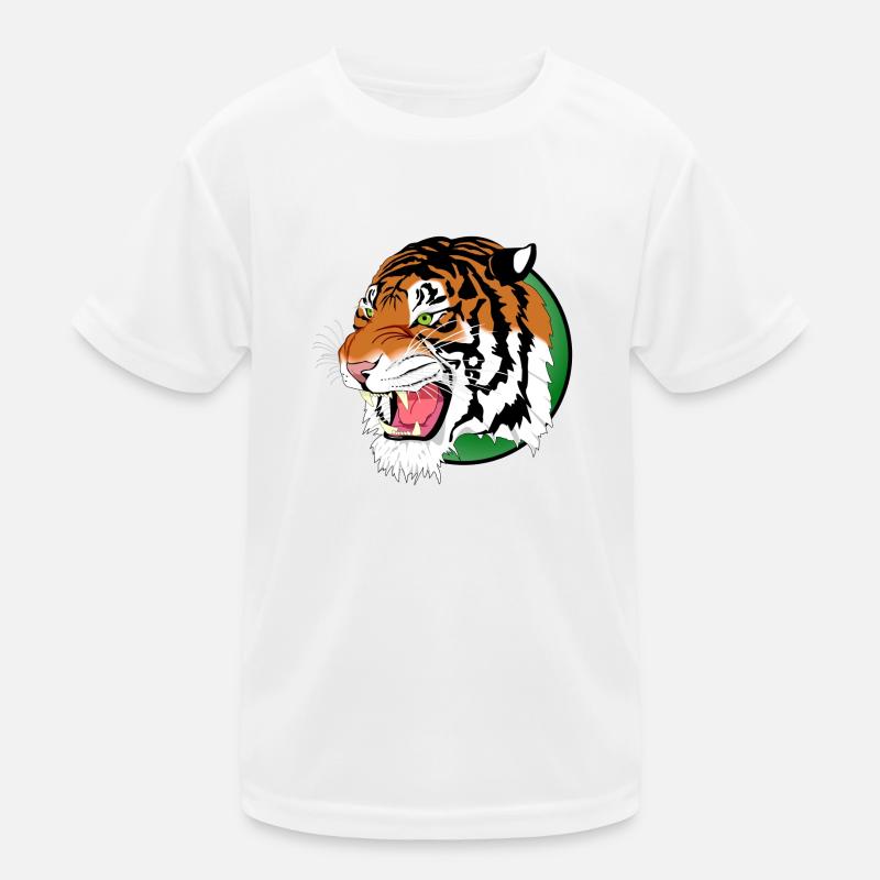 Löwe Tiger Leopard Raubtier Kinder Funktions-T-Shirt
