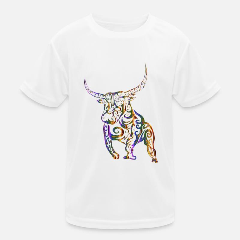 Le taureau coloré T-shirt sport Enfant