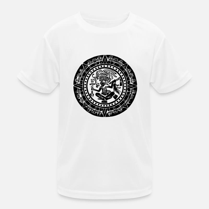 Mayan Calendar - Black Kids Functional T-Shirt