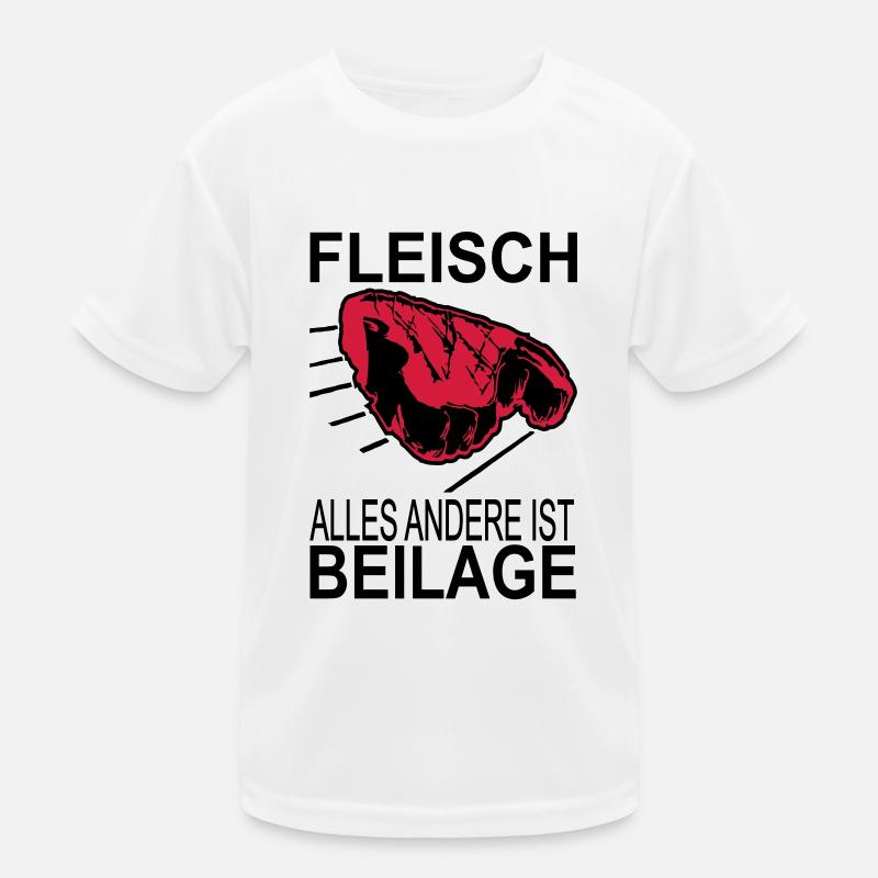fleisch alles andere ist beilage Kinder Funktions-T-Shirt