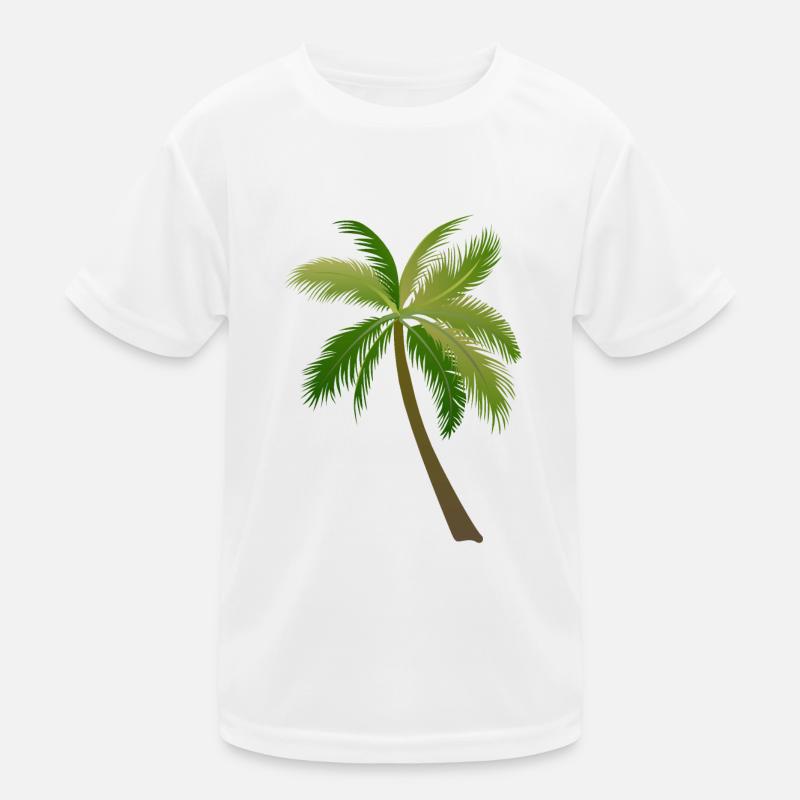 palm tree palm palms - Kids Functional T-Shirt - white