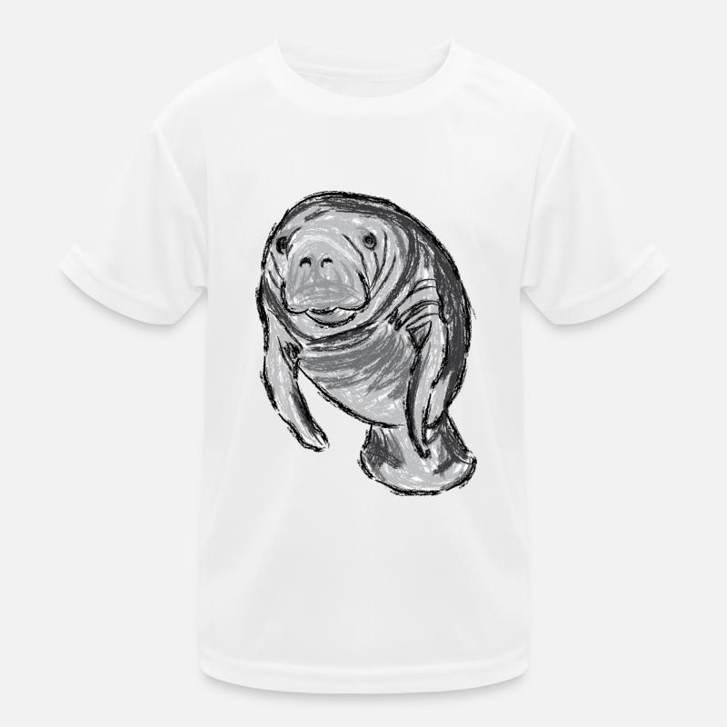 Design avec la laque / Oeuvres d’art avec une Manatee T-shirt sport Enfant