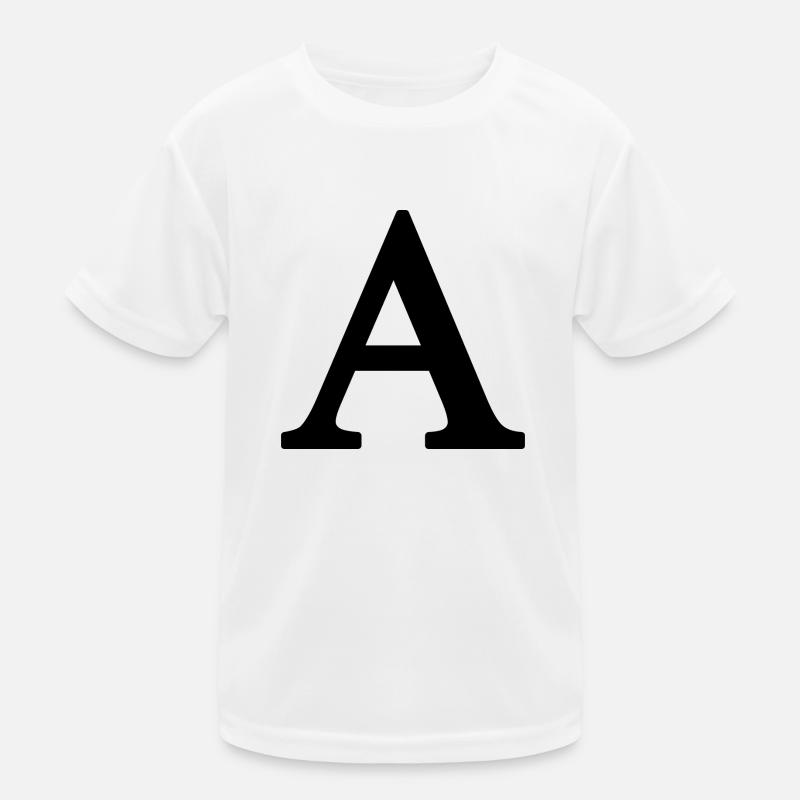 Letter A - Oversize Kids Functional T-Shirt