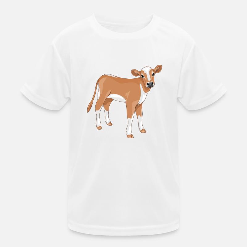 Süßes Kalb Kinder Funktions-T-Shirt