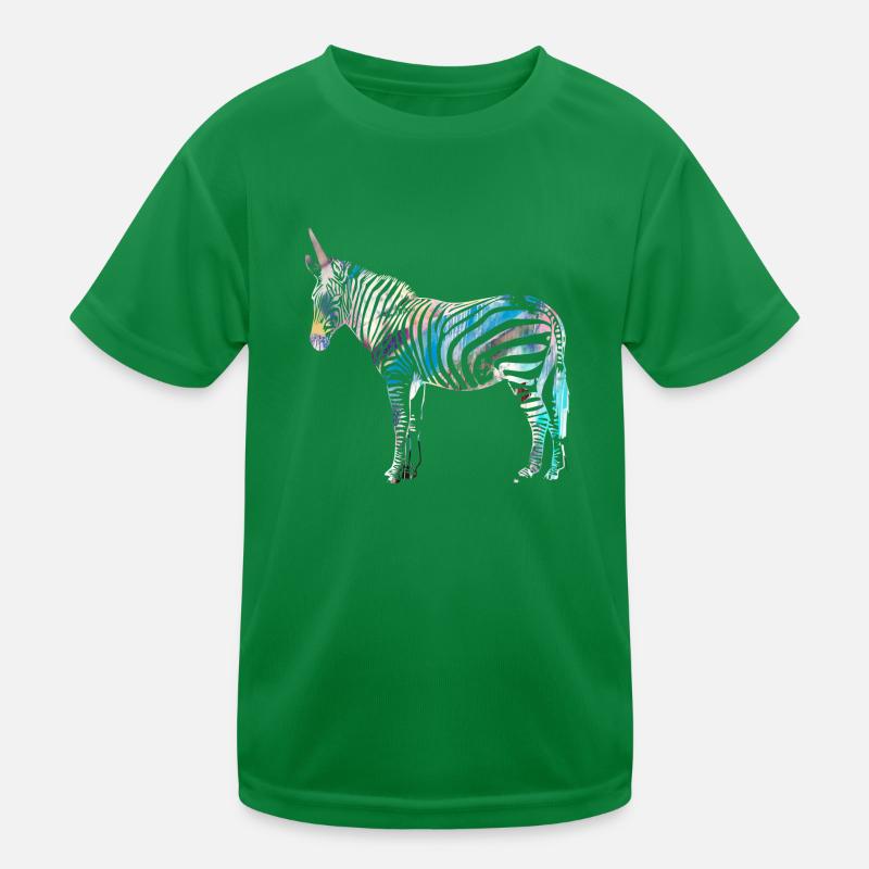 Zebra,einhorn, bunt , illustration,graffiti Kinder Funktions-T-Shirt