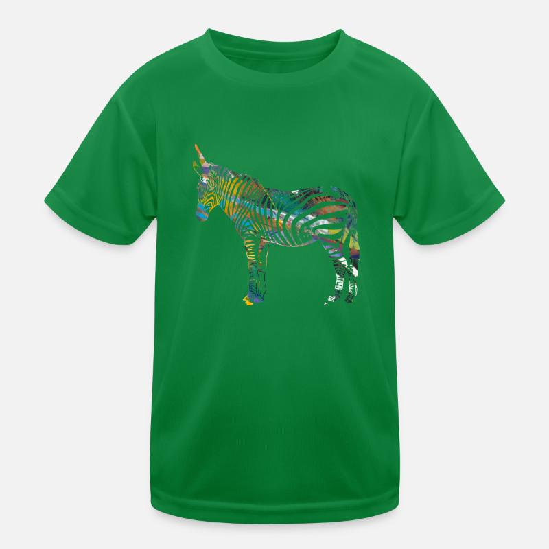 Zebra,einhorn, bunt , illustration,graffiti Kinder Funktions-T-Shirt