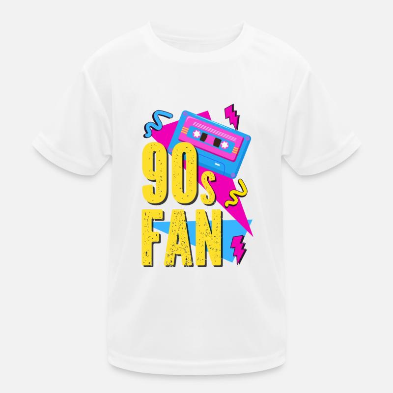 90er retro Kassette Kinder Funktions-T-Shirt
