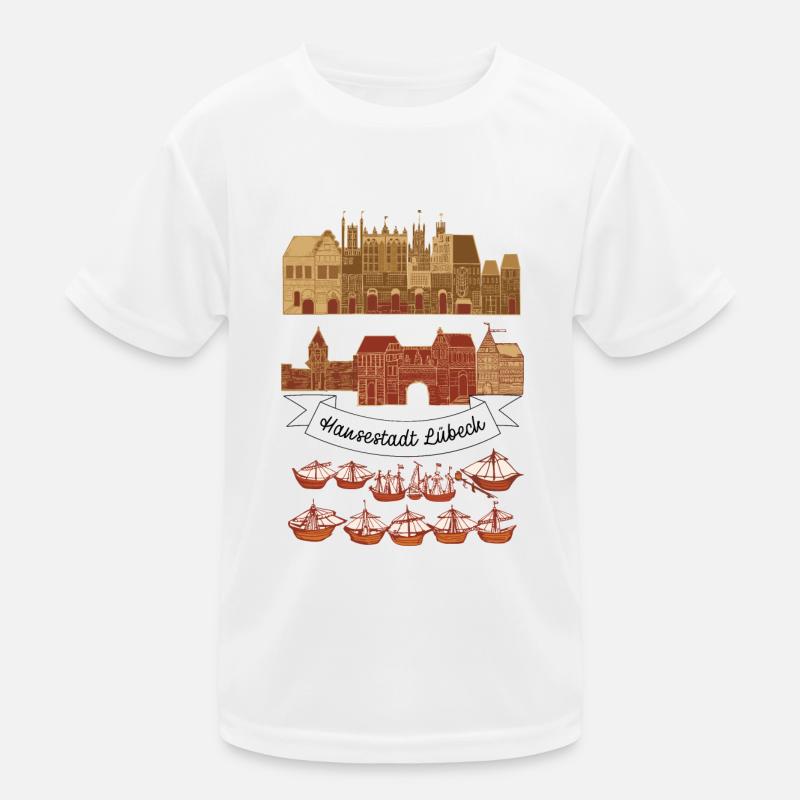 Lübeck Kinder Funktions-T-Shirt