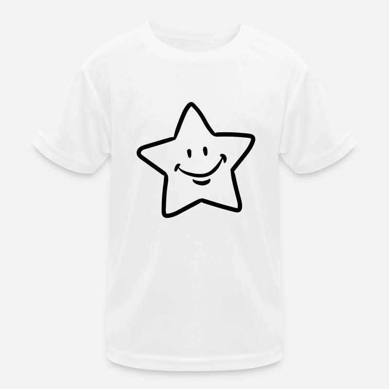 Star / Star Face Kids Functional T-Shirt