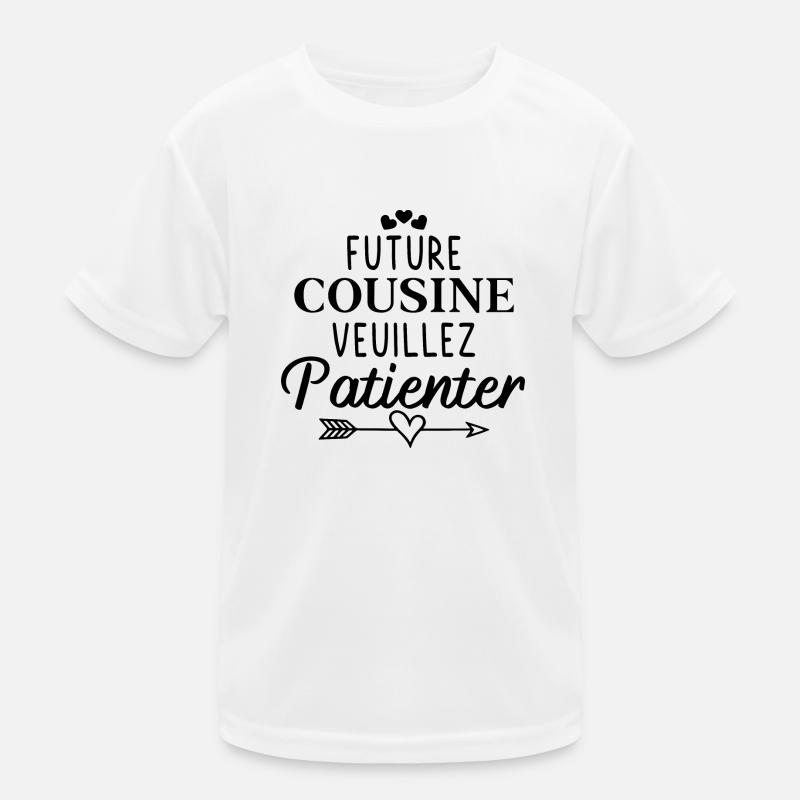 Future cousine ! Cadeau future cousine T-shirt sport Enfant