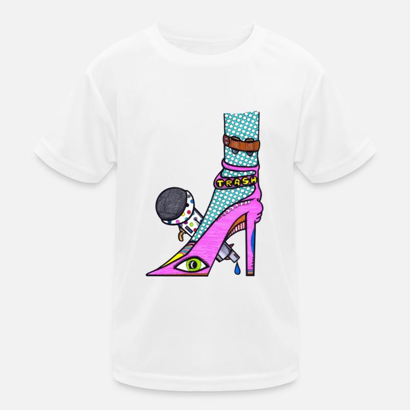 Disko Stöckelschuhe Kinder Funktions-T-Shirt