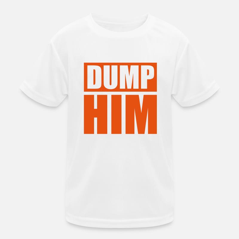 Dump Him Quote Logo T-shirt sport Enfant