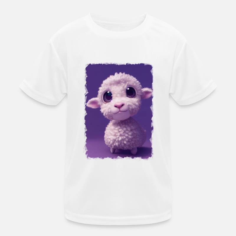 Süßes Schaf Kinder Funktions-T-Shirt