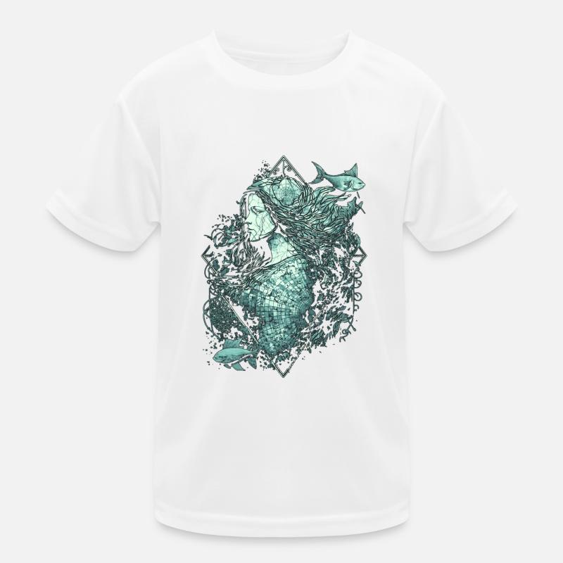 Mystical Mermaid Kids Functional T-Shirt