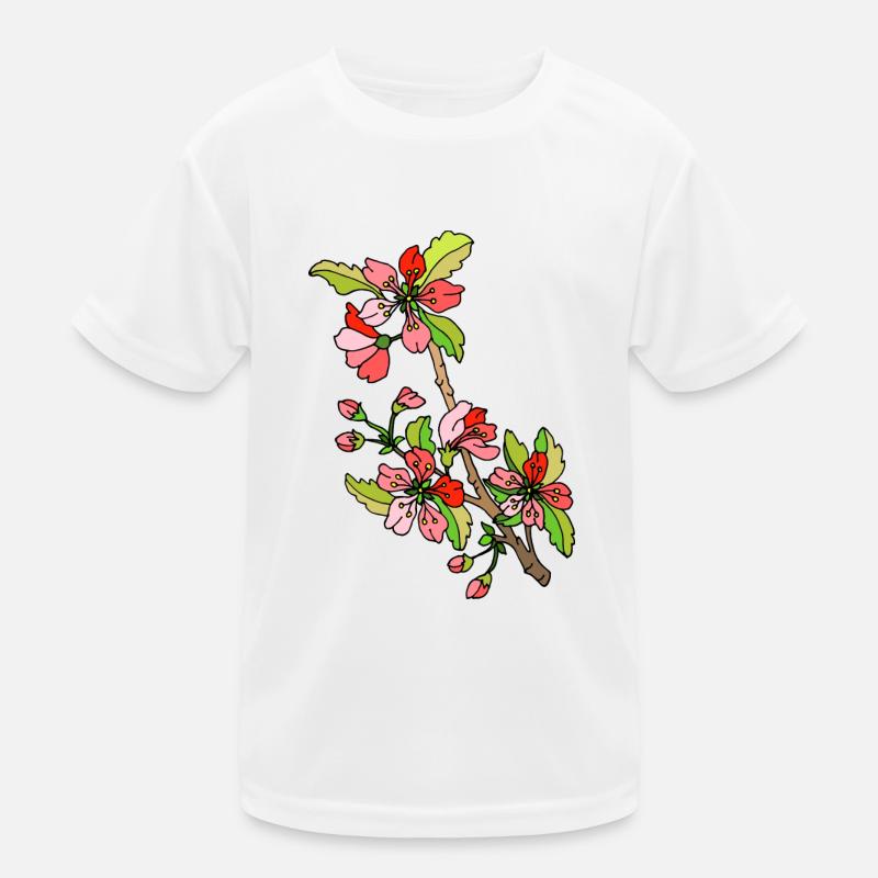 Blumen Kinder Funktions-T-Shirt
