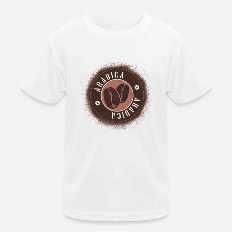 Arabica-Kaffee. Kinder Funktions-T-Shirt