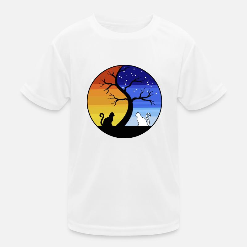 CAT YING YANG Kids Functional T-Shirt