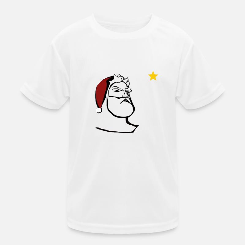 Weihnachtsmann Kinder Funktions-T-Shirt