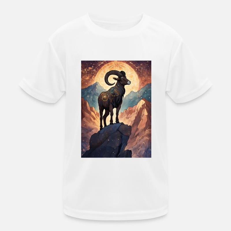 Sternzeichen Steinbock Kinder Funktions-T-Shirt