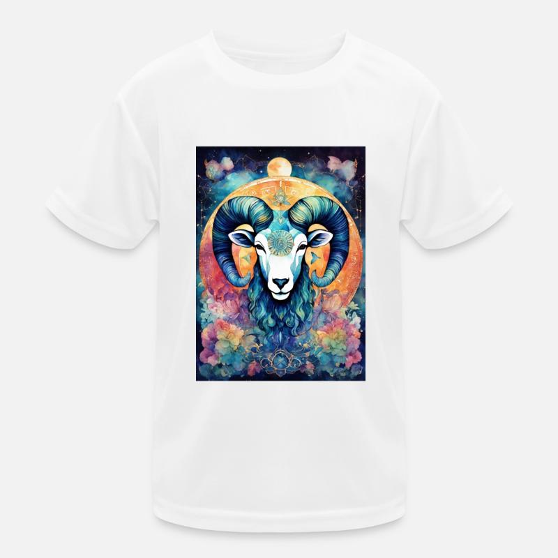 Sternzeichen Widder Kinder Funktions-T-Shirt