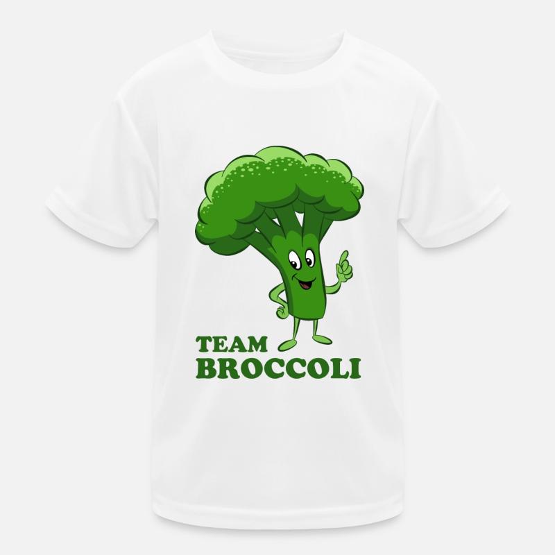 Team Broccoli - Vegetables, vegetarian, vegan Kids Functional T-Shirt