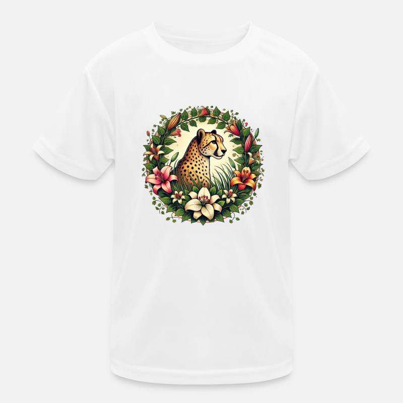 Gepard Kinder Funktions-T-Shirt