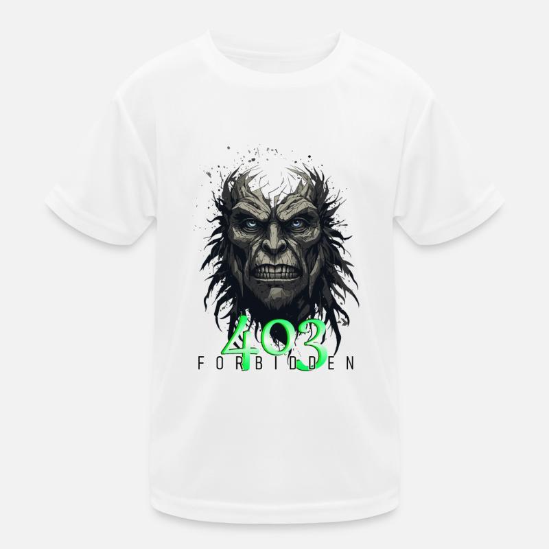 Fehlercode 403 - Forbidden - Kinder Funktions-T-Shirt - Weiß