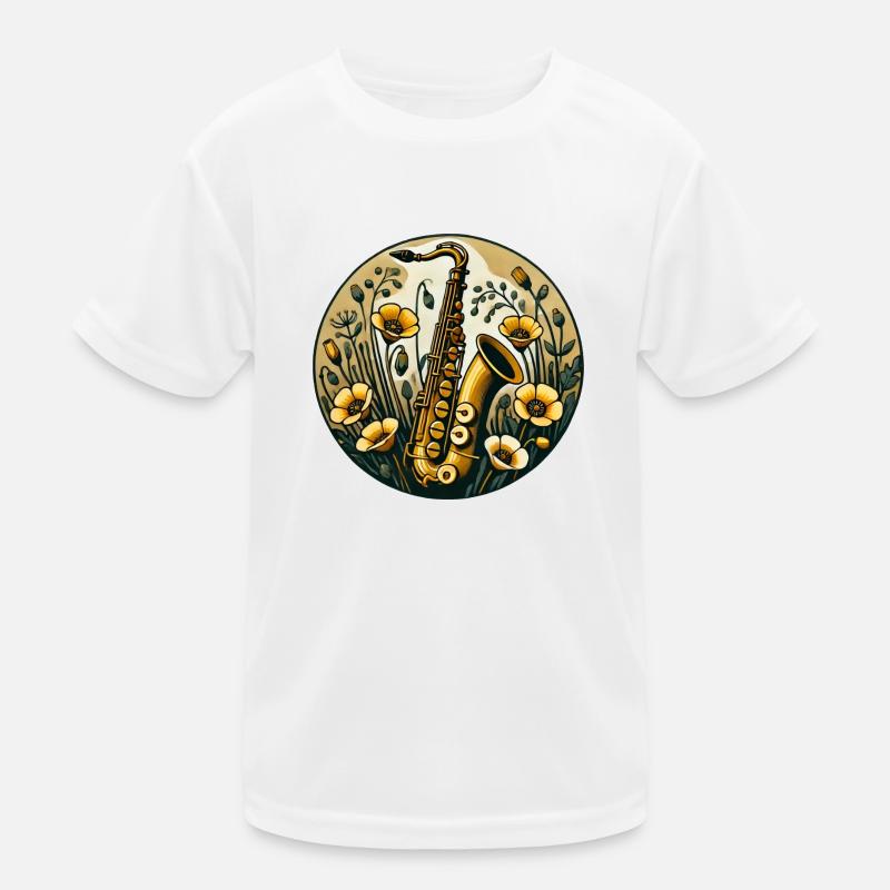 Saxophone T-shirt sport Enfant