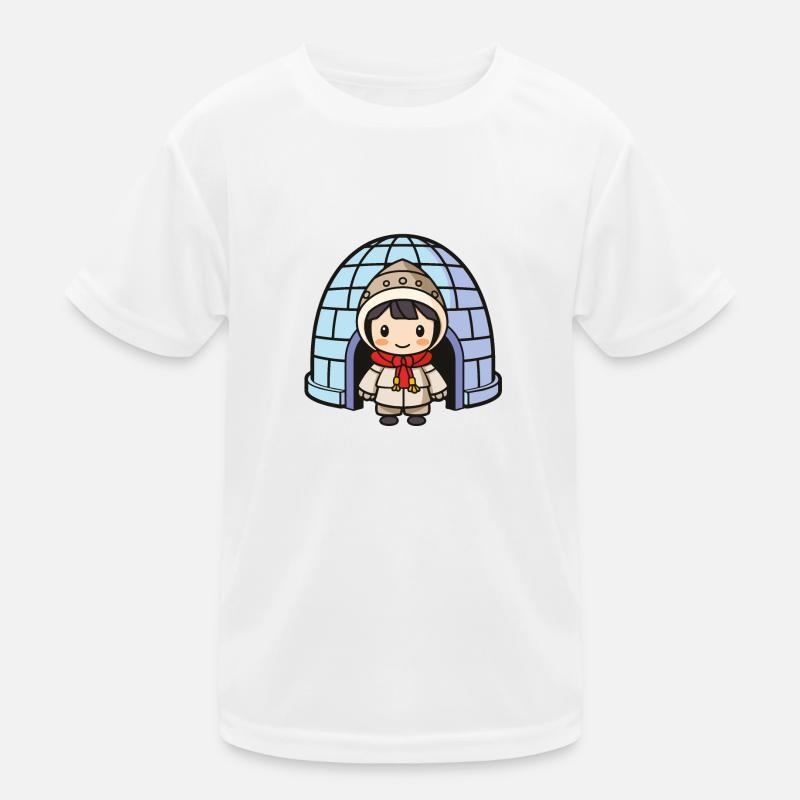 iglu eskimo mädchen Kinder Funktions-T-Shirt