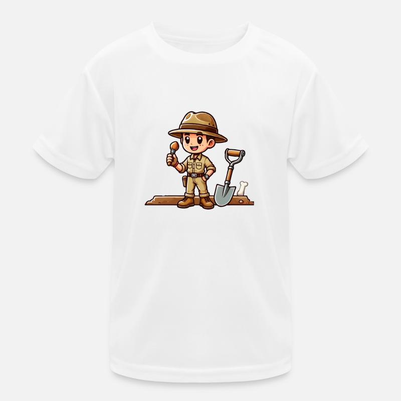 archäologe comic Kinder Funktions-T-Shirt