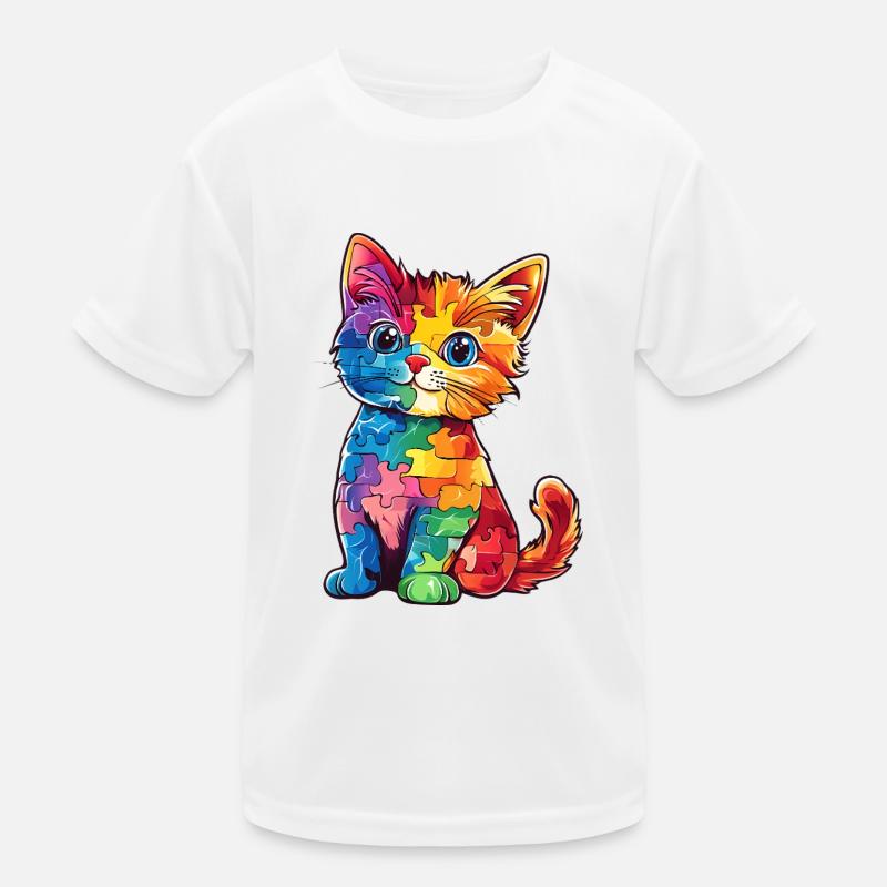 Autisme Chat Autiste T-shirt sport Enfant
