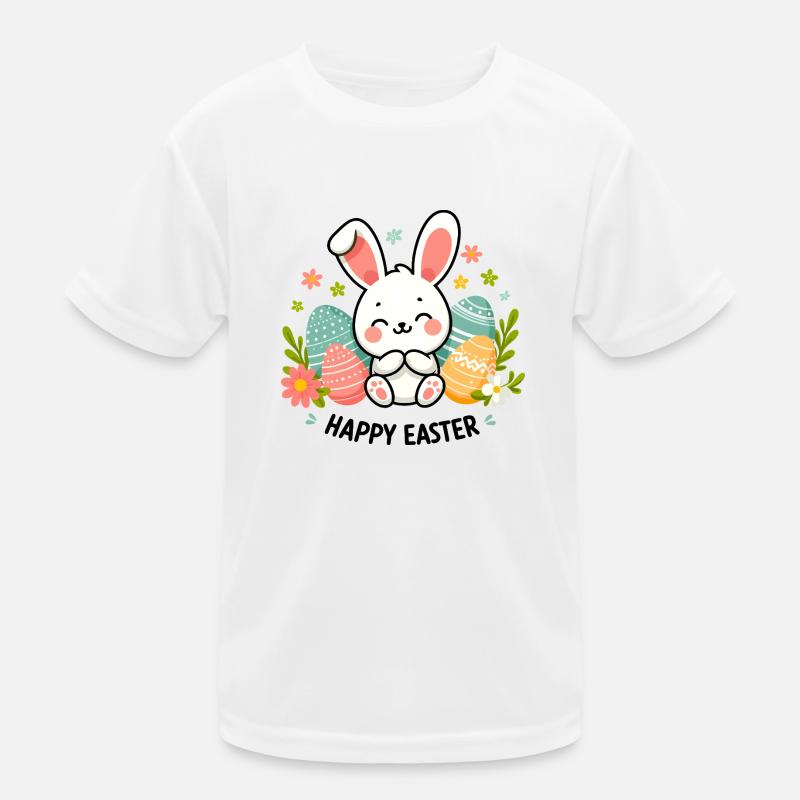 Happy Easter Bunny Kids Functional T-Shirt