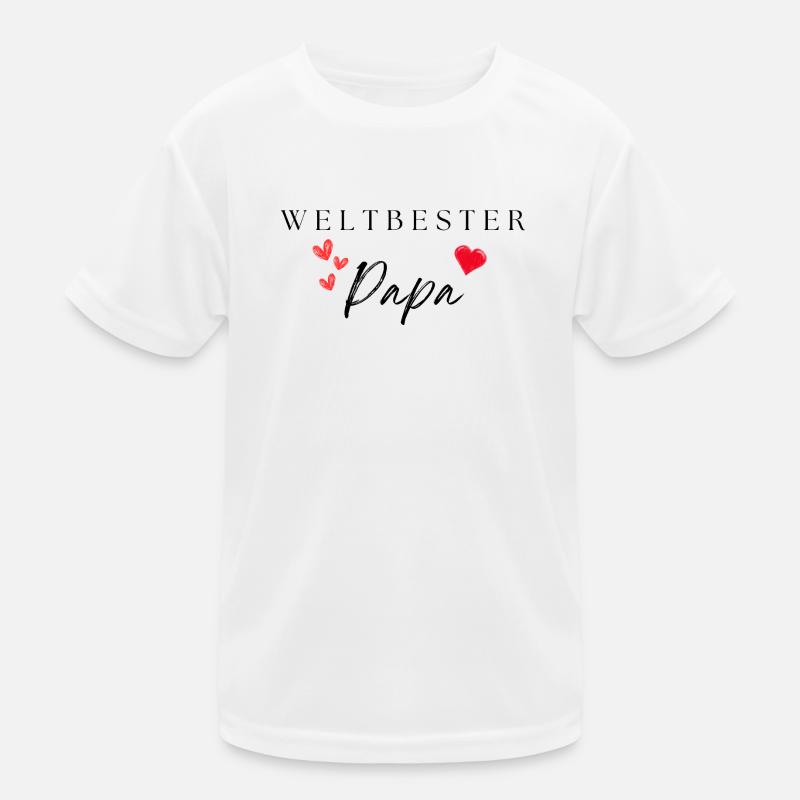 weltbester Papa Kinder Funktions-T-Shirt