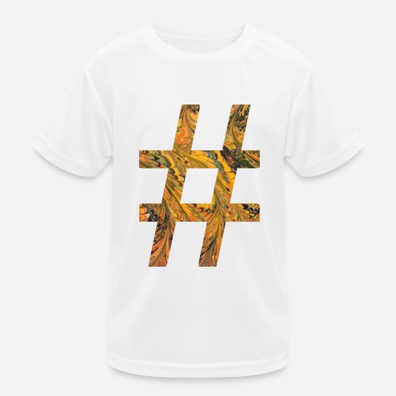 symbole de hashtag e 116 T-shirt sport Enfant