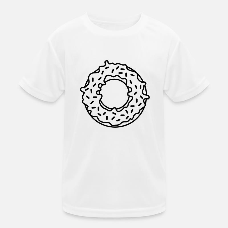 eat donut hunger delicious thick fat diaet comic ca Kids Functional T-Shirt