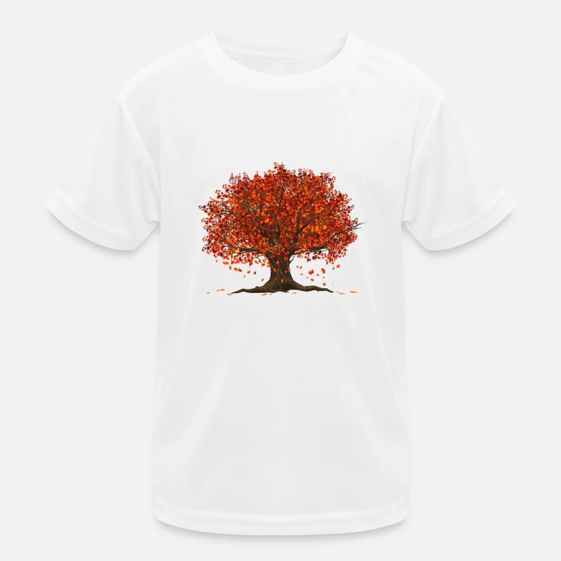 Baum - Herbst - Bunt - Jahreszeit Kinder Funktions-T-Shirt