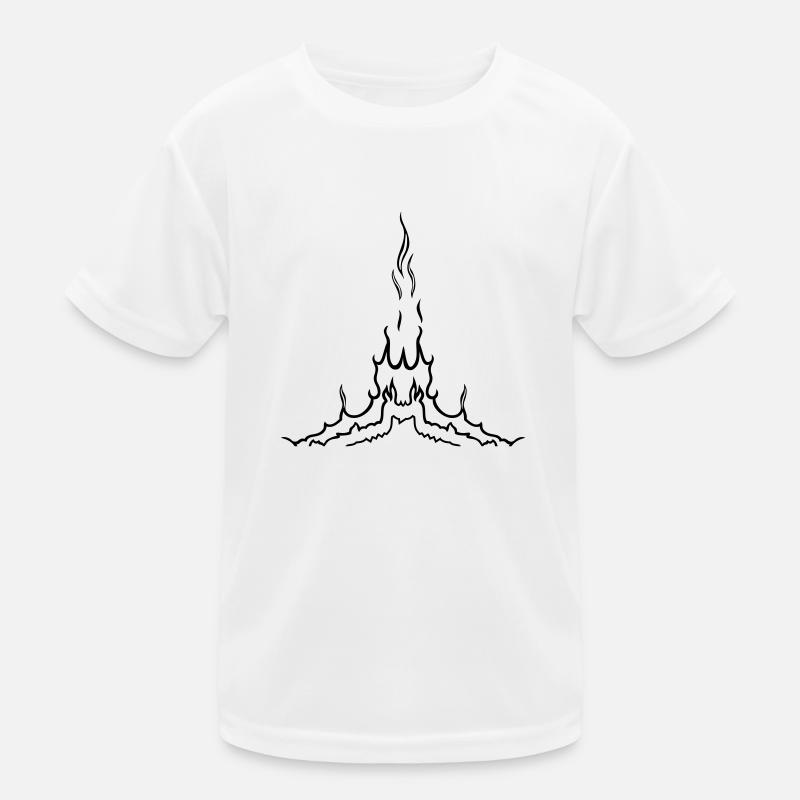 fire flames Kids Functional T-Shirt